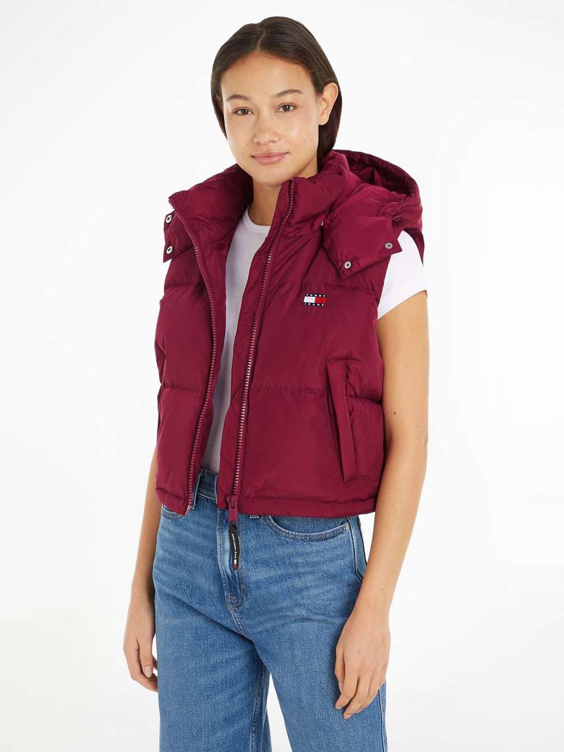 Стеганый жилет модного укороченного фасона. TJW CRP ALASKA PUFFER VEST
