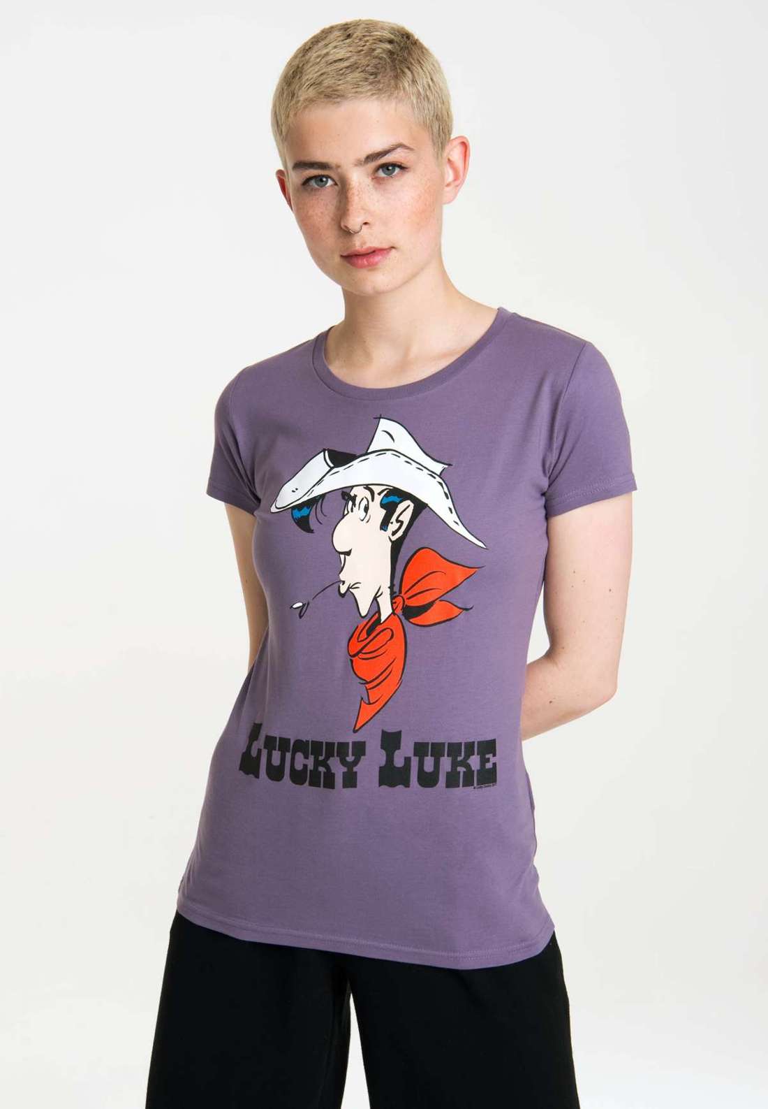 Футболка с крутым принтом спереди Lucky Luke Portrait