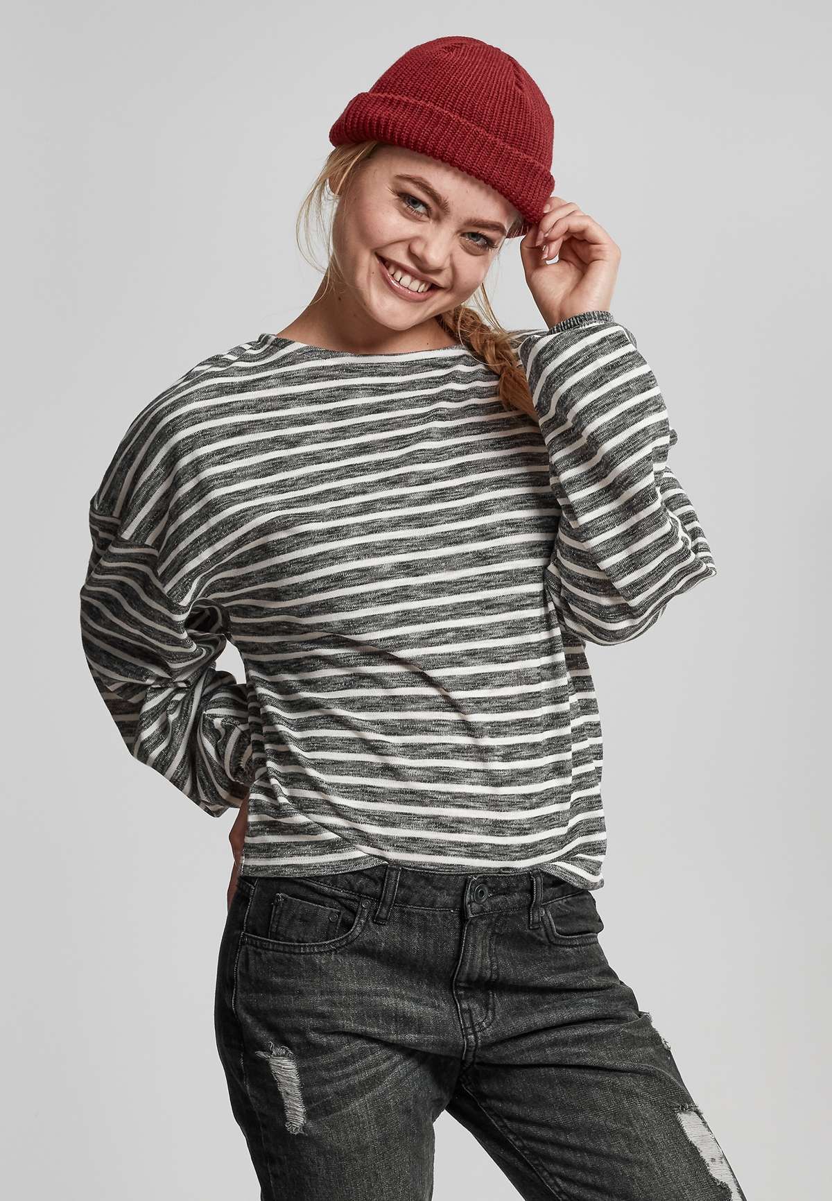 Свитера »Urban Classics Damen Ladies Oversize Stripe Pullover«