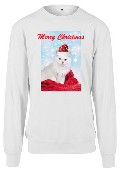 Свитера Damen Ladies Merry Christmas Cat Crewneck