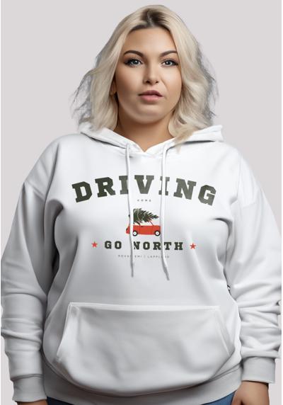 Толстовка с капюшоном Driving Home Weihnachten PLUSSIZE