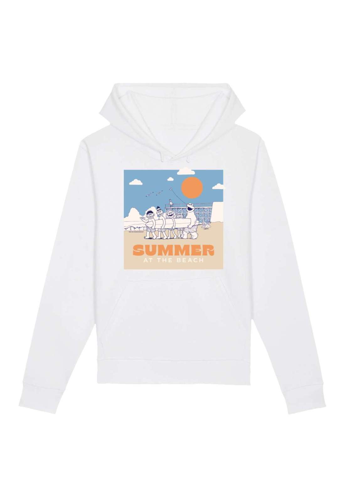Толстовка с капюшоном Sesamstraße Summer at the Beach