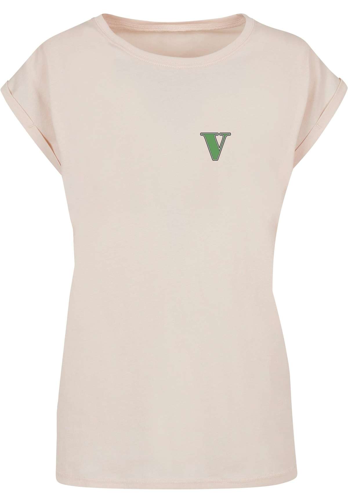 футболка »Damen Ladies Grand Collage Extended Shoulder Tee«