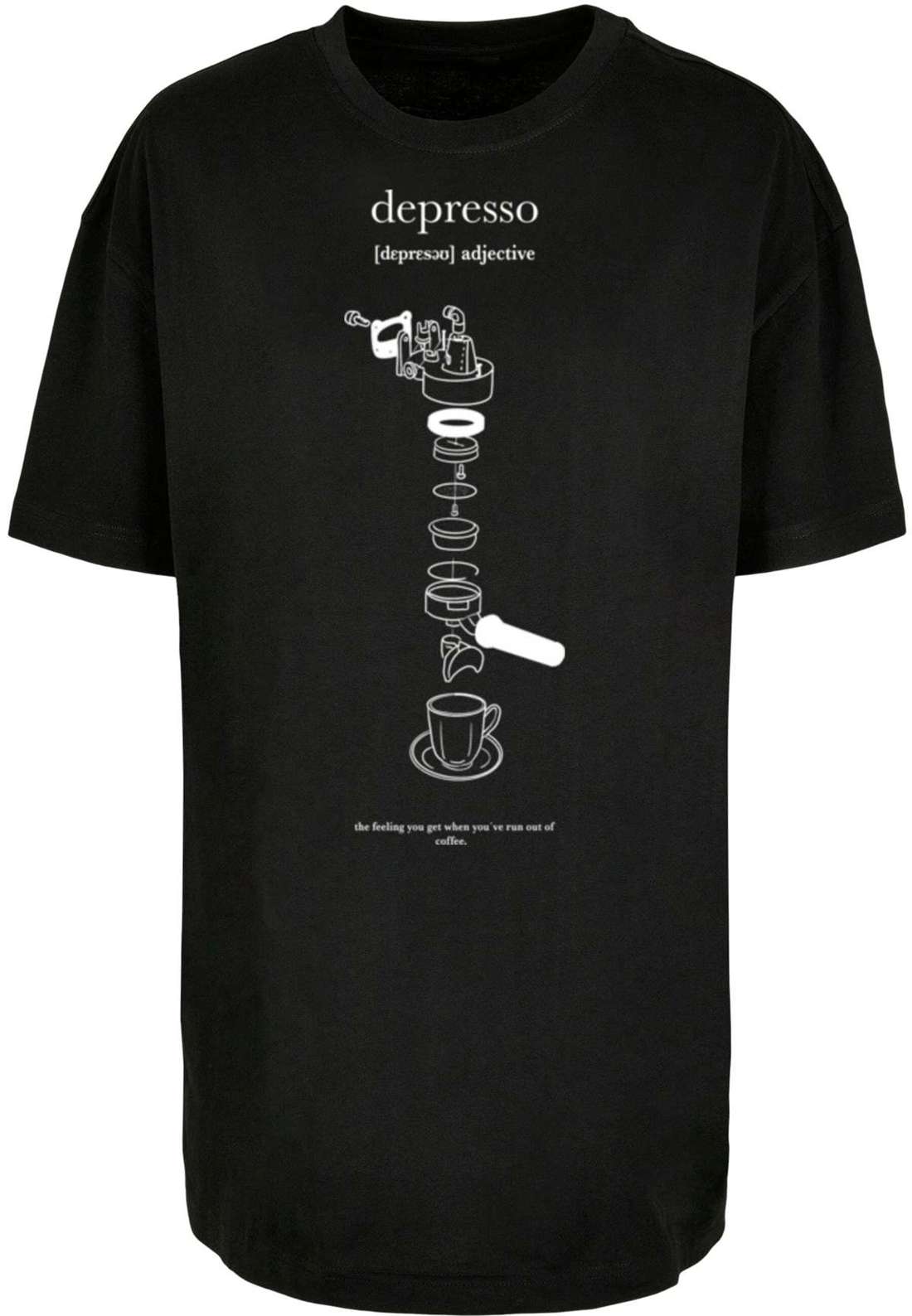 футболка Ladies Depresso Oversized Boyfriend Tee