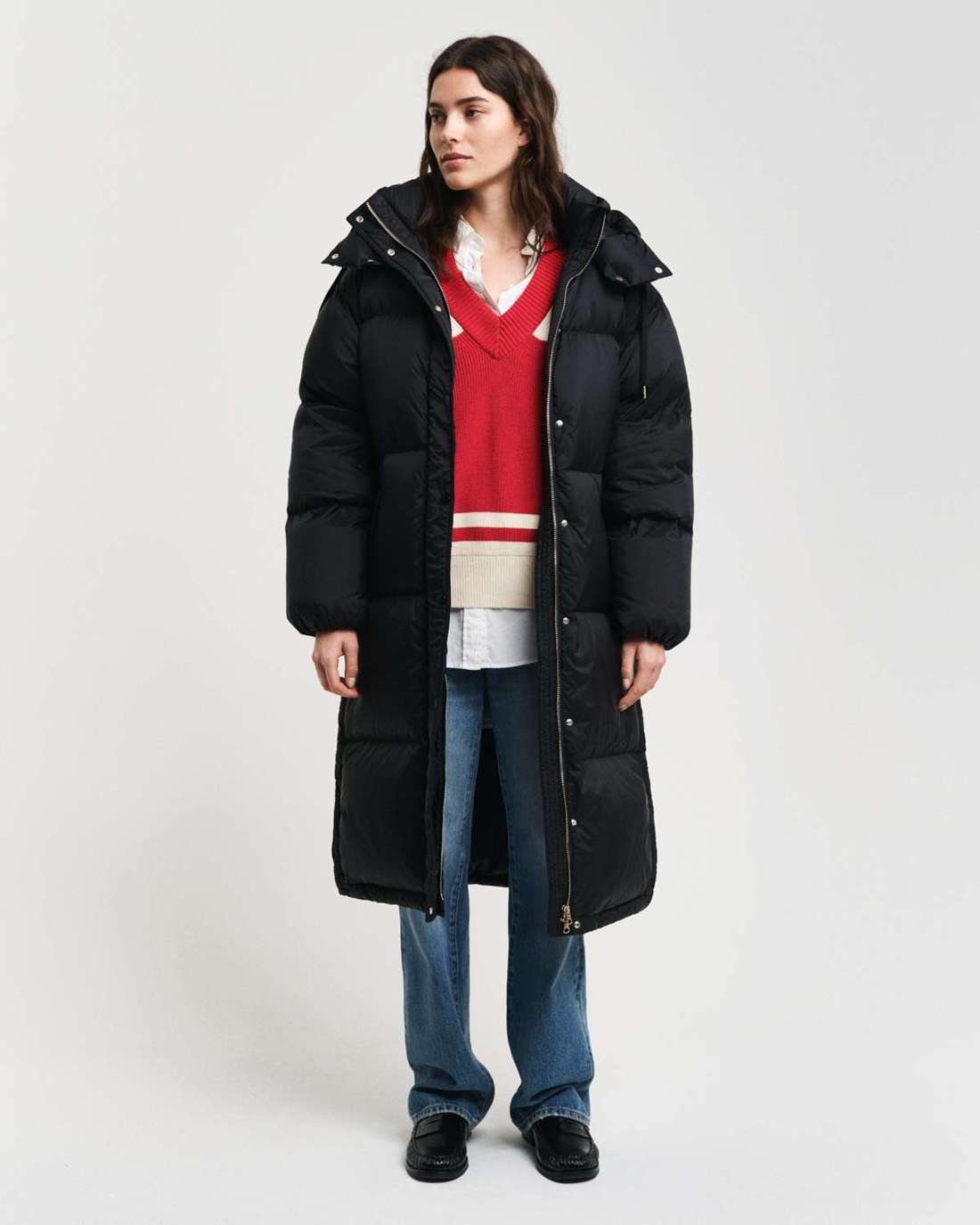 стеганое пальто FULL LENGTH DOWN COAT