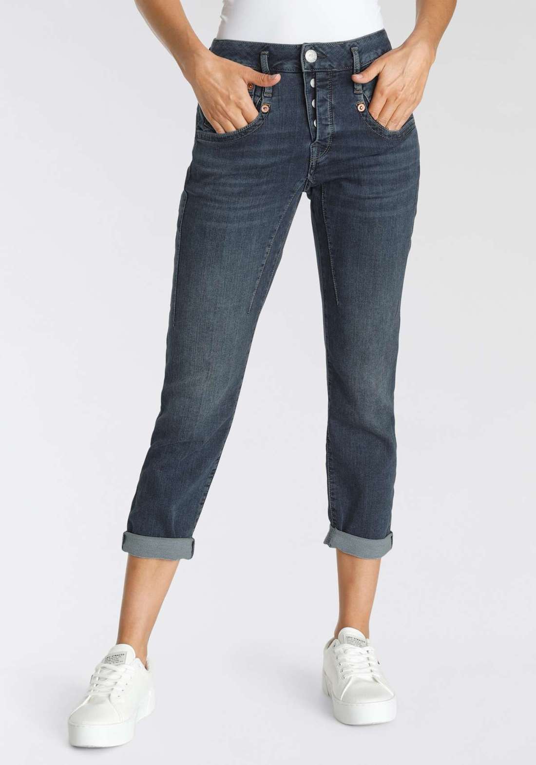Джинсы-бойфренды Shyra Cropped Jogg Denim