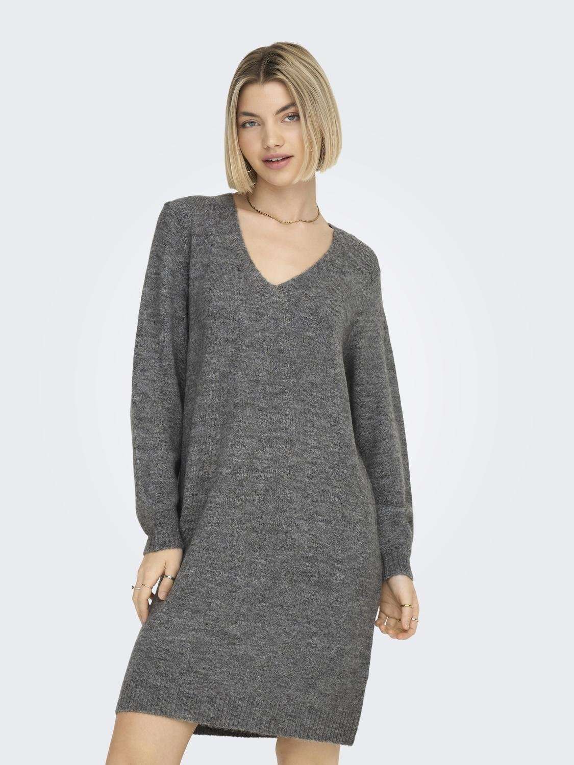 Трикотажное платье ELANORA L/S V-NECK DRESS KNT NOOS