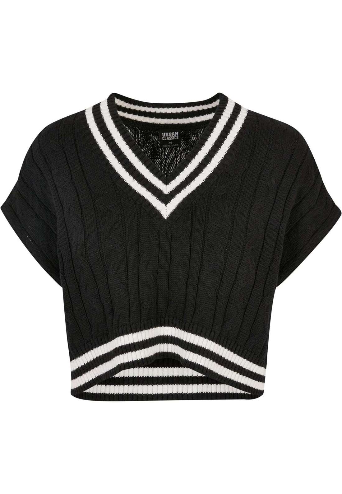Свитер с круглым вырезом Urban Classics Damen Ladies Cropped Knit College Slipover
