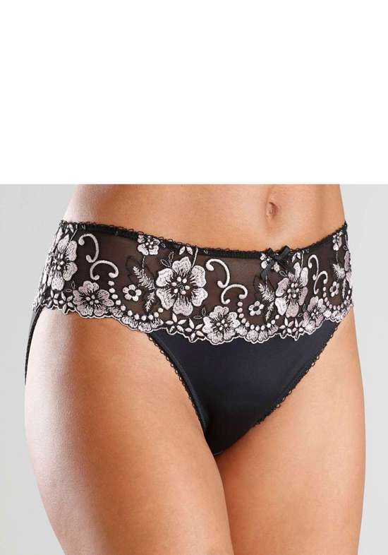 Трусики бикини с кружевной вышивкой и цветочным узором Wanda