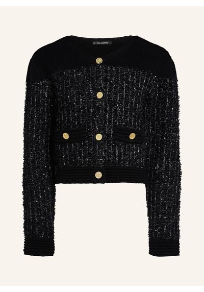 KARL ESSENTIAL STRICKWESTE AUS BOUCLÉ