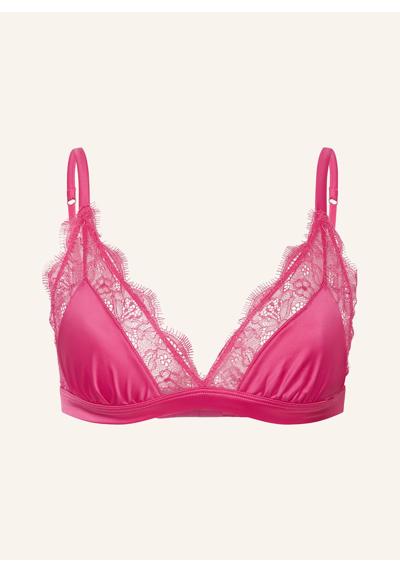 Атласный бюстгальтер с треугольными чашками LOVE LACE