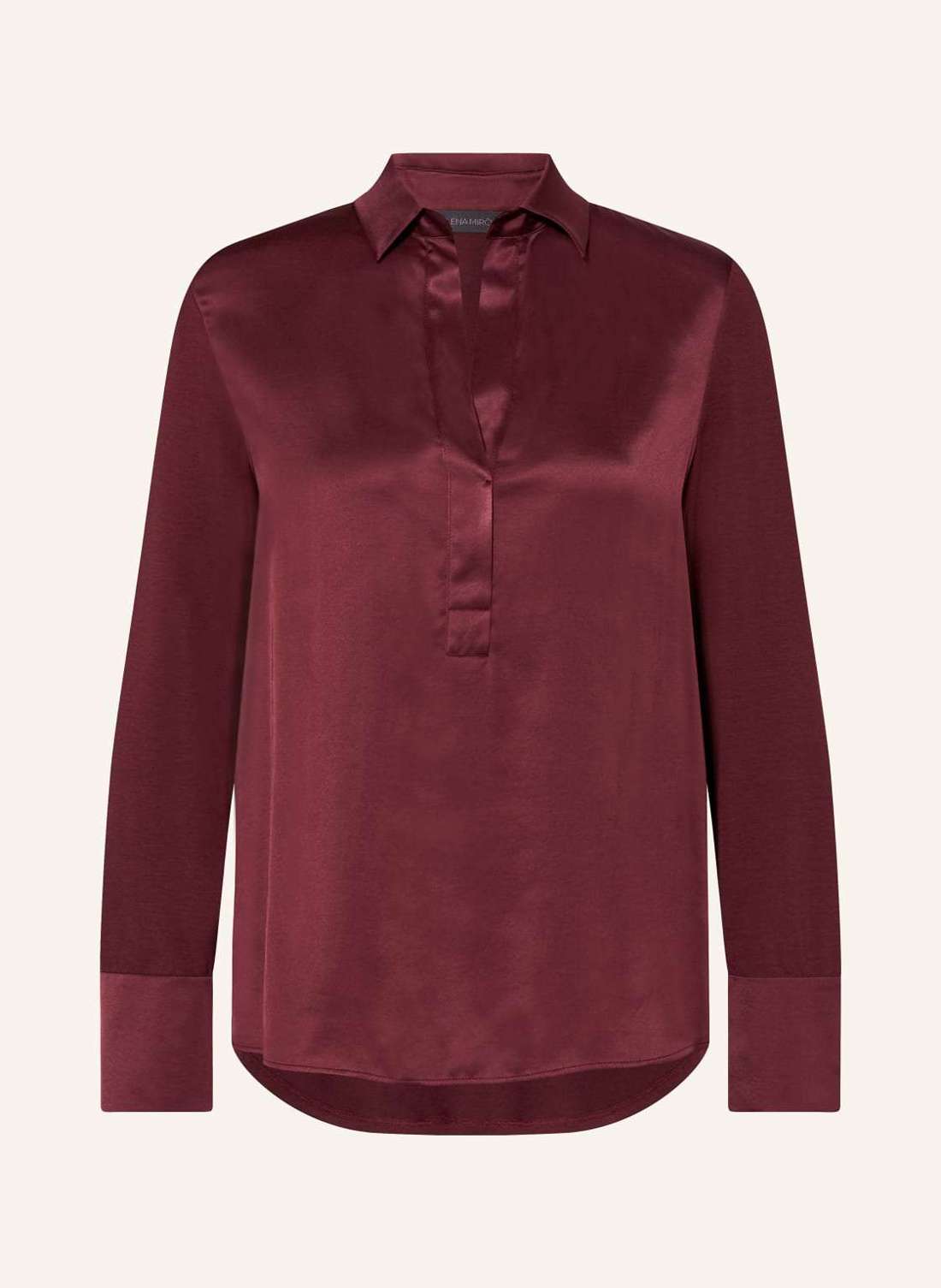 Атласная блузка из смеси материалов