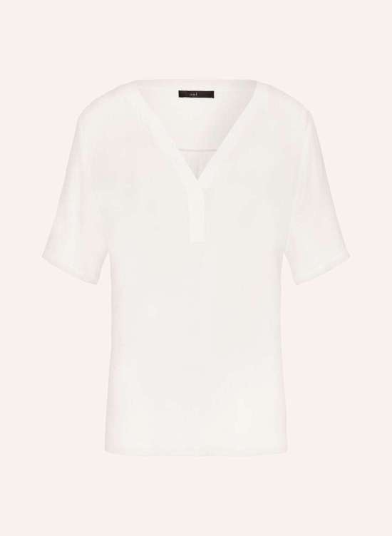 Блузка-рубашка из микса материалов