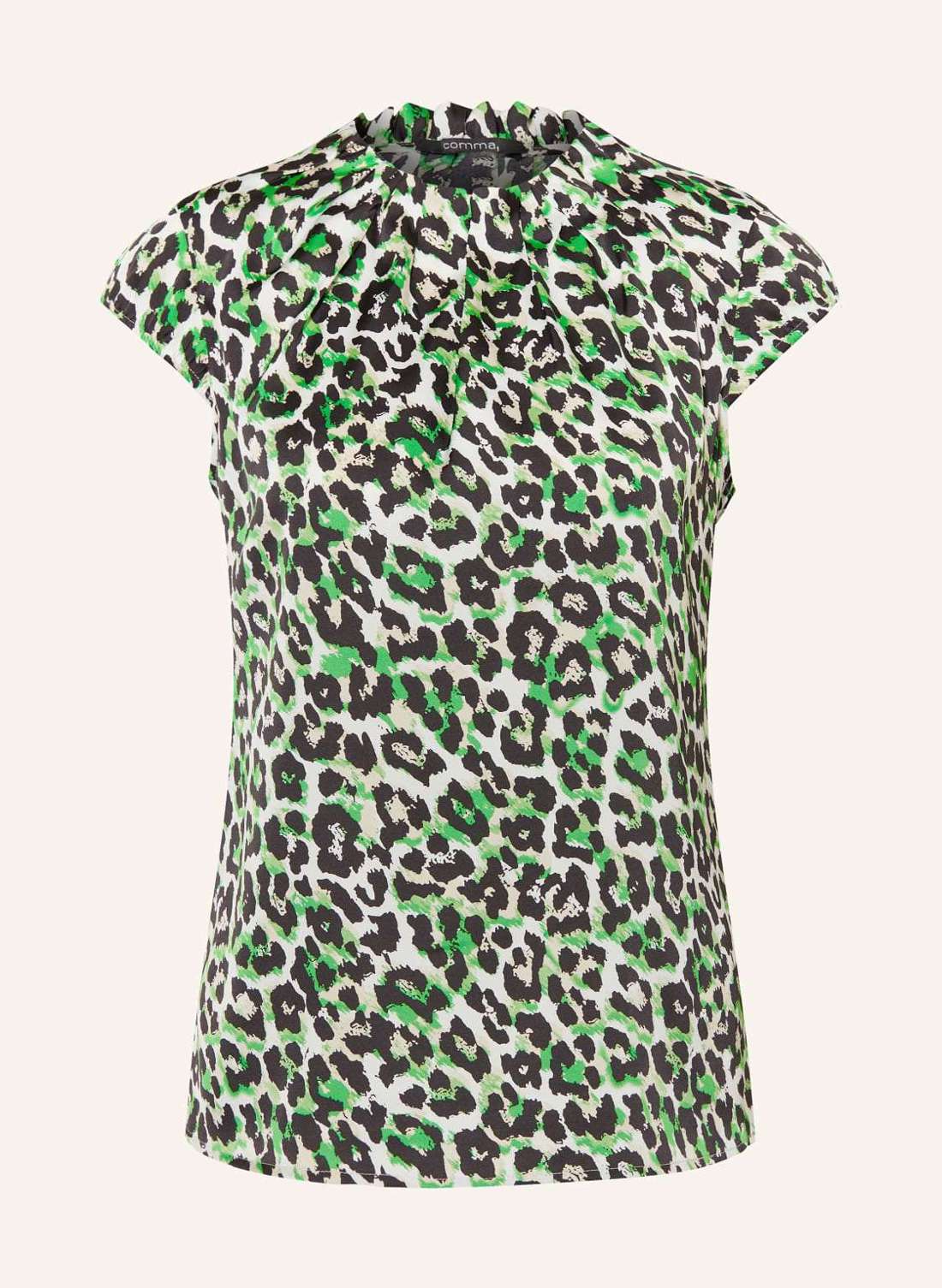 Атласная блузка-рубашка