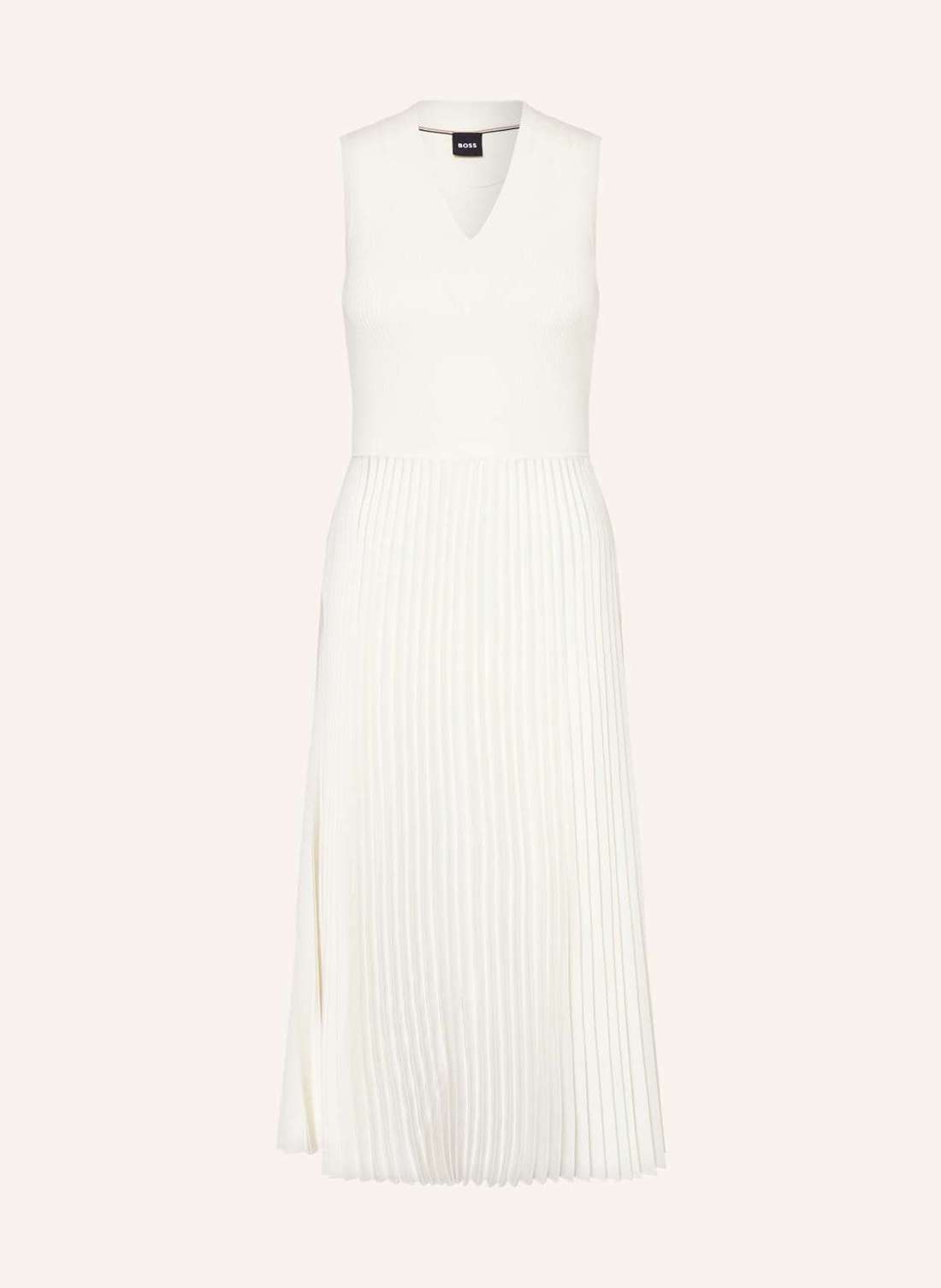 Платье из разных материалов FARARA