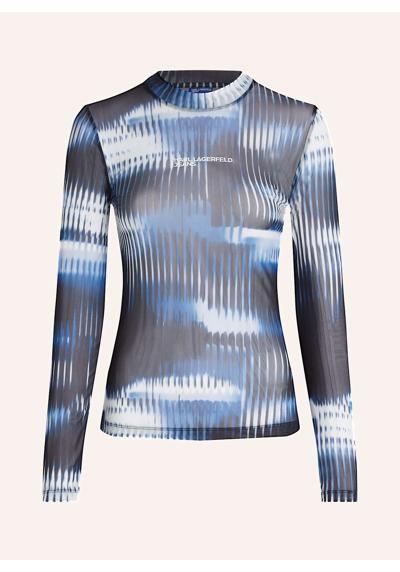 Топ сетчатый с принтом глич MESH-TOP MIT GLITCH-PRINT