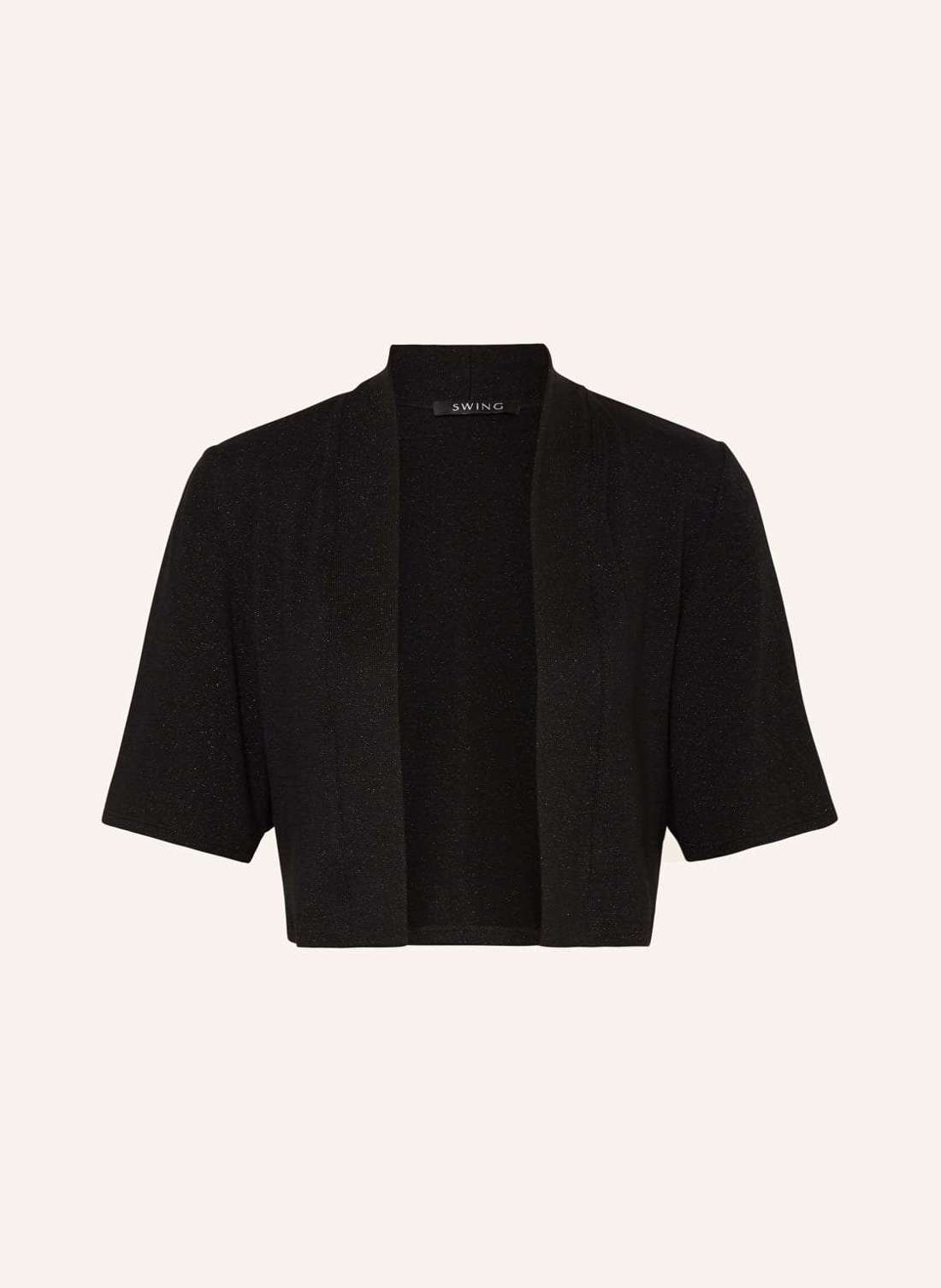 Болеро из блестящей пряжи.