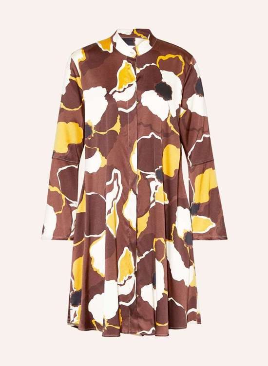 Атласное платье-рубашка FLORE