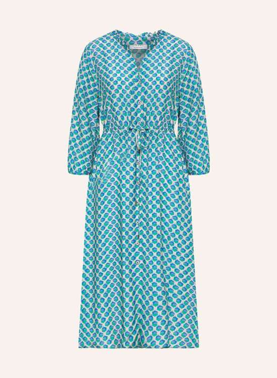 Платье-рубашка с рукавами 3/4