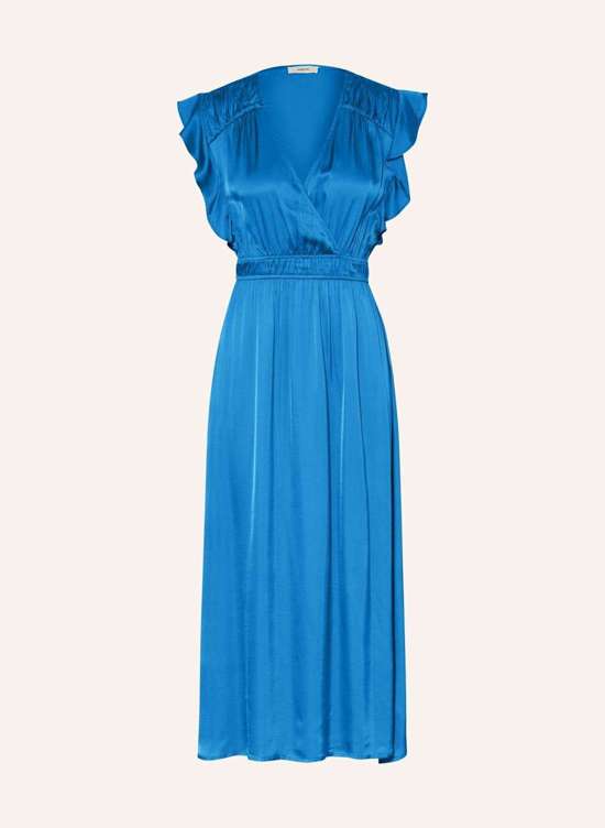 Атласное платье с воланами CANDY
