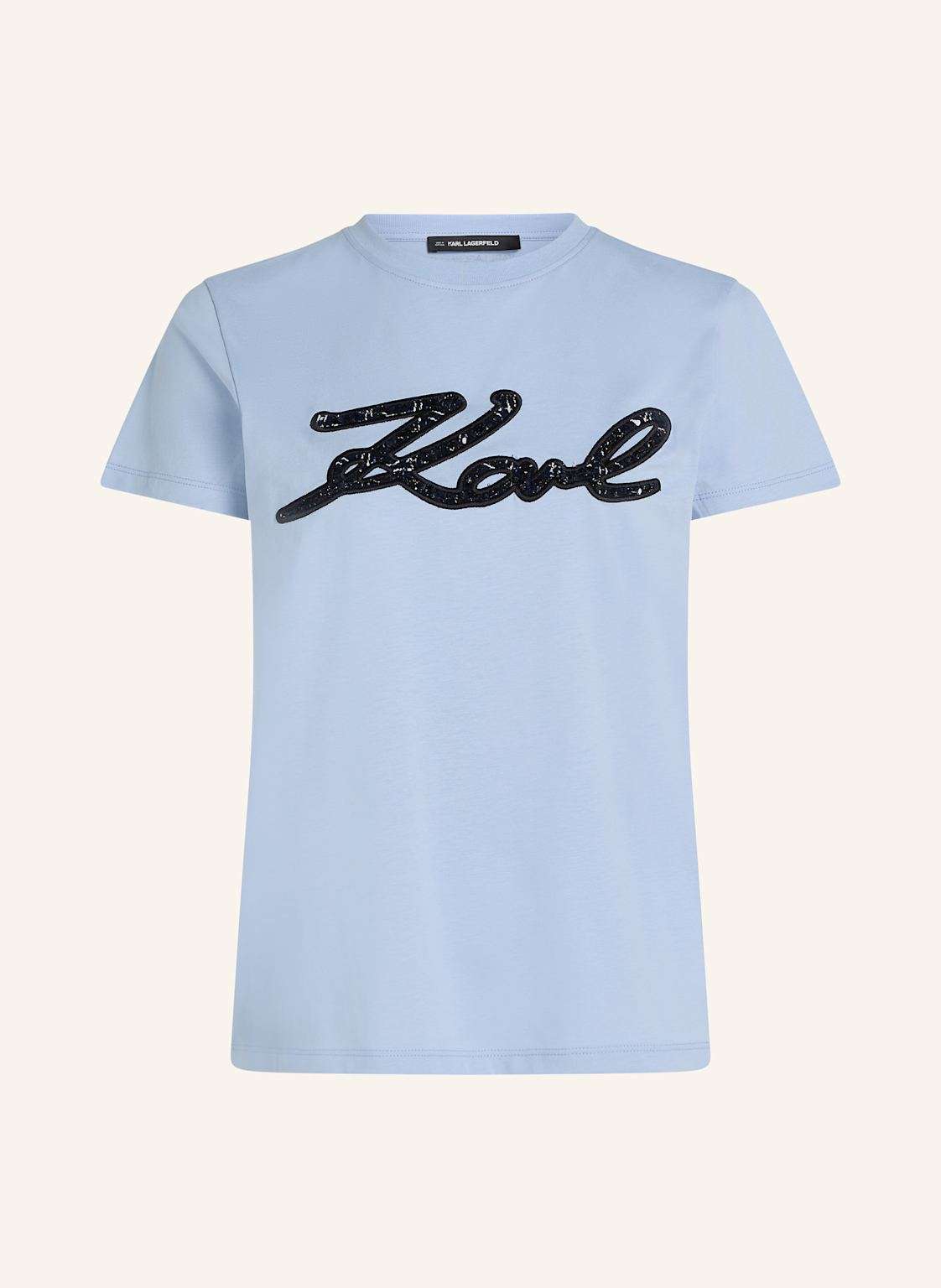 KARL-SIGNATUR-T-SHIRT MIT BOUCLE