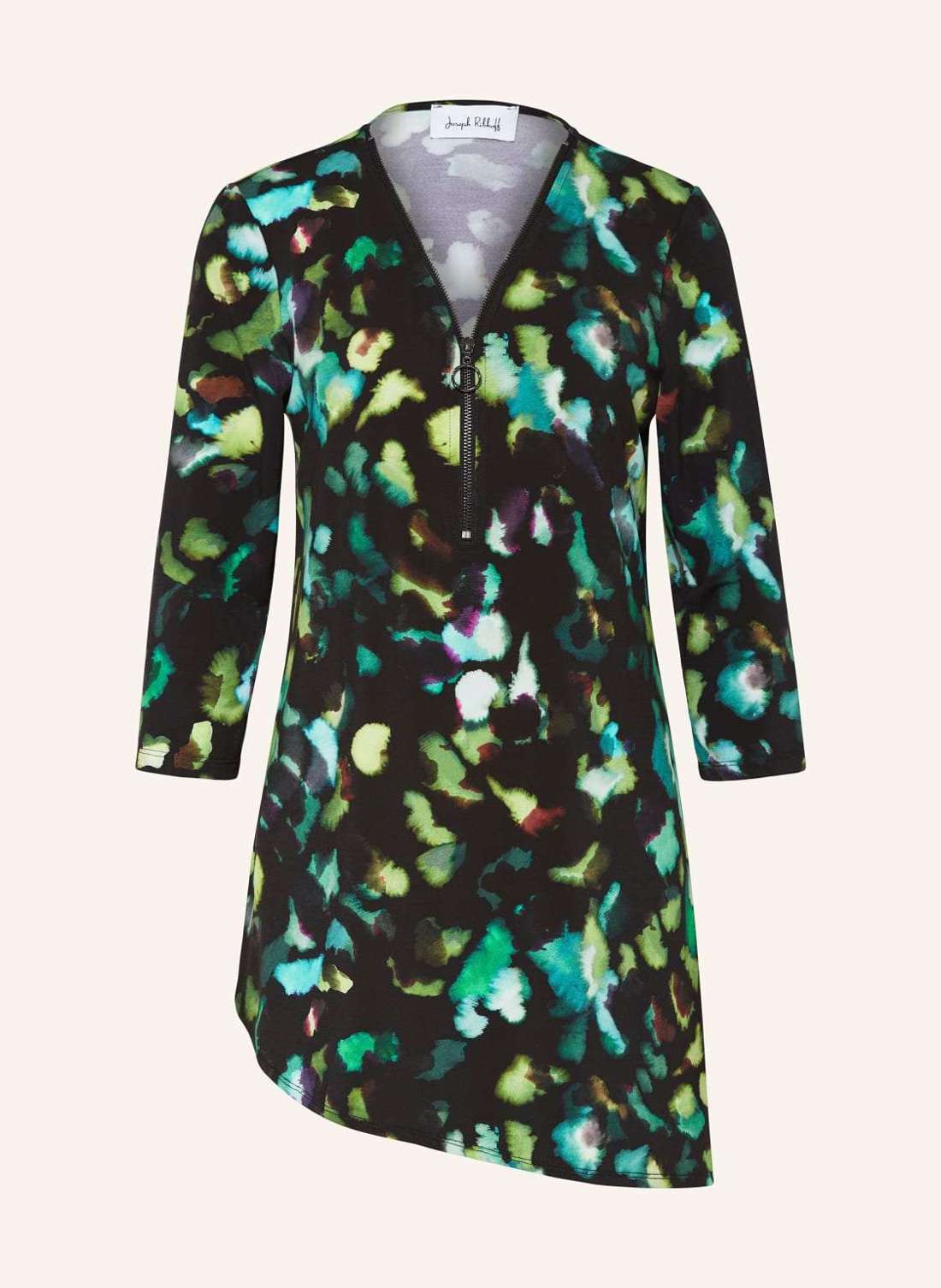 Блузка-рубашка с рукавами 3/4