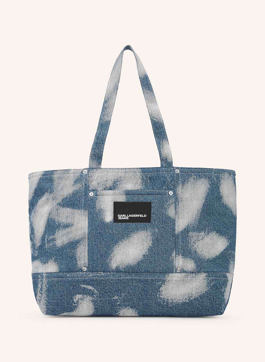 Шоппер из беленного денима BLEACHED DENIM SHOPPER