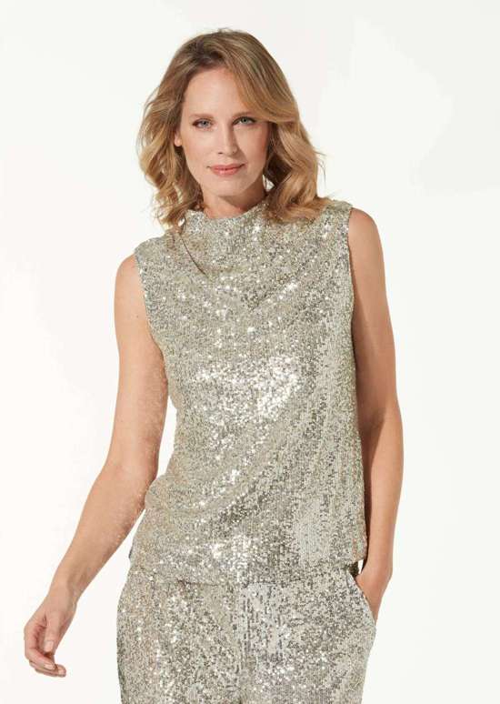 Топ с пайетками