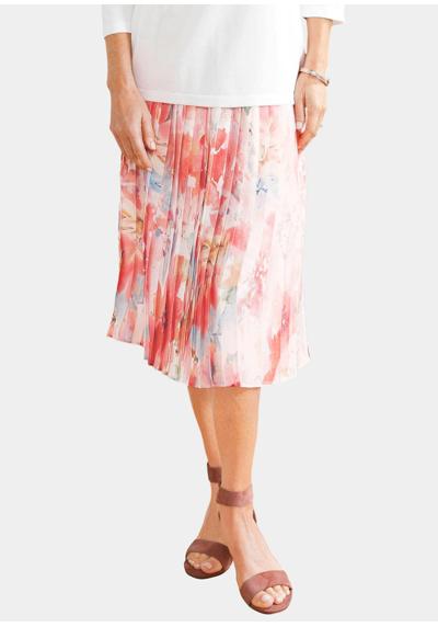 Женственная плиссированная юбка с цветочным принтом