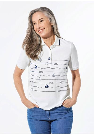 Рубашка-поло с морским принтом