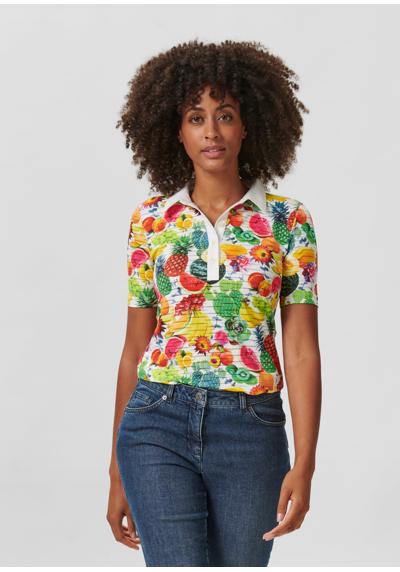 Рубашка-поло с фруктовым принтом