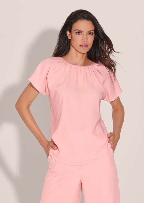 Блузка-рубашка с блестящими акцентами