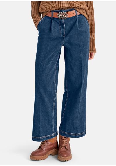 Экологичные широкие джинсы со складками