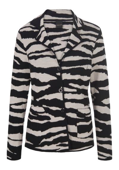 Жаккардовый пиджак с узором «зебра».