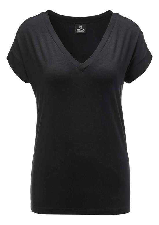 Повседневная рубашка с V-образным вырезом