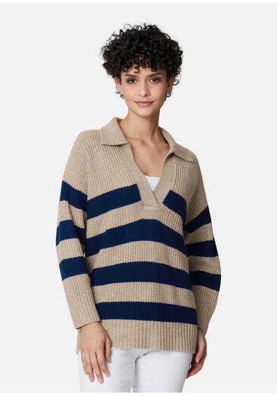 Полосатый свитер из шерсти и кашемира