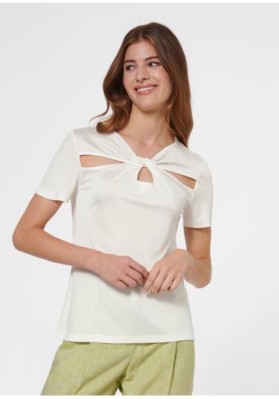 TALBOT RUNHOF X MADELEINE рубашка с короткими рукавами, вырезами и эффектом узла
