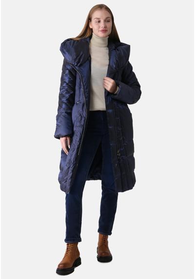 Стеганое пальто женское стеганое пальто с капюшоном асимметричное