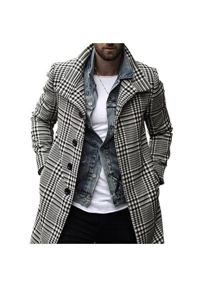 Длинное пальто, зимнее повседневное деловое облегающее пальто, ветрозащитное теплое пальто