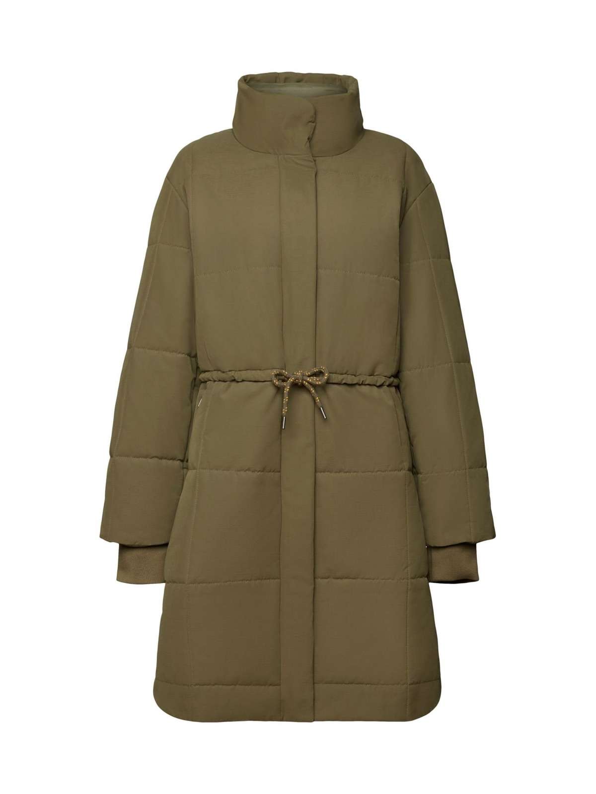 Стеганое пальто из переработанного сырья: стеганое пальто на флисовой подкладке