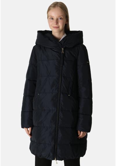 Стеганое пальто Теплое стеганое пальто с наполнителем из искусственного пуха.