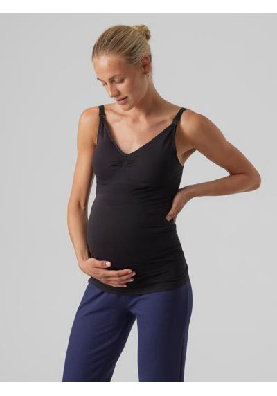 Топ для беременных Базовый топ для беременных рубашка для беременных с функцией кормления MLILJA 6045 черного цвета
