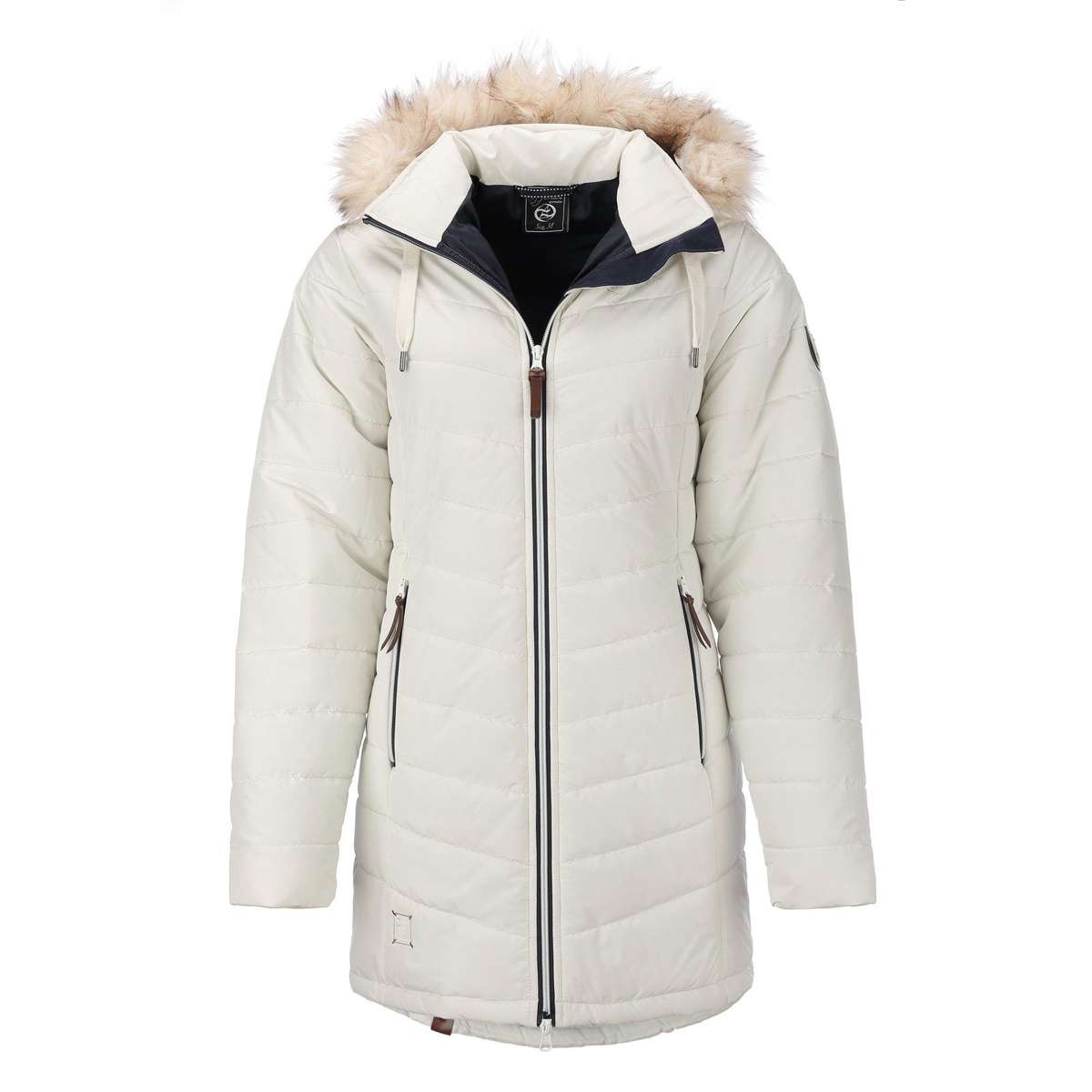 Стеганое пальто женское зимнее, куртка стеганая куртка Гетеборг со съемным капюшоном