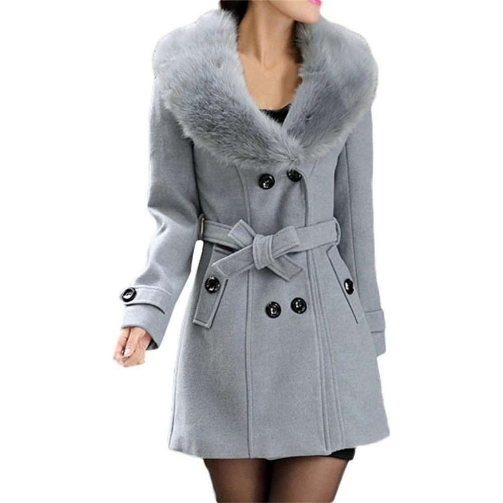Зимнее пальто, женское зимнее пальто, шерстяное пальто с длинными рукавами, Тренч, теплое мягкое пальто (различные
