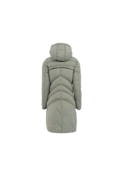 Стеганое пальто мятно-зеленого стандартного кроя (1 шт.)