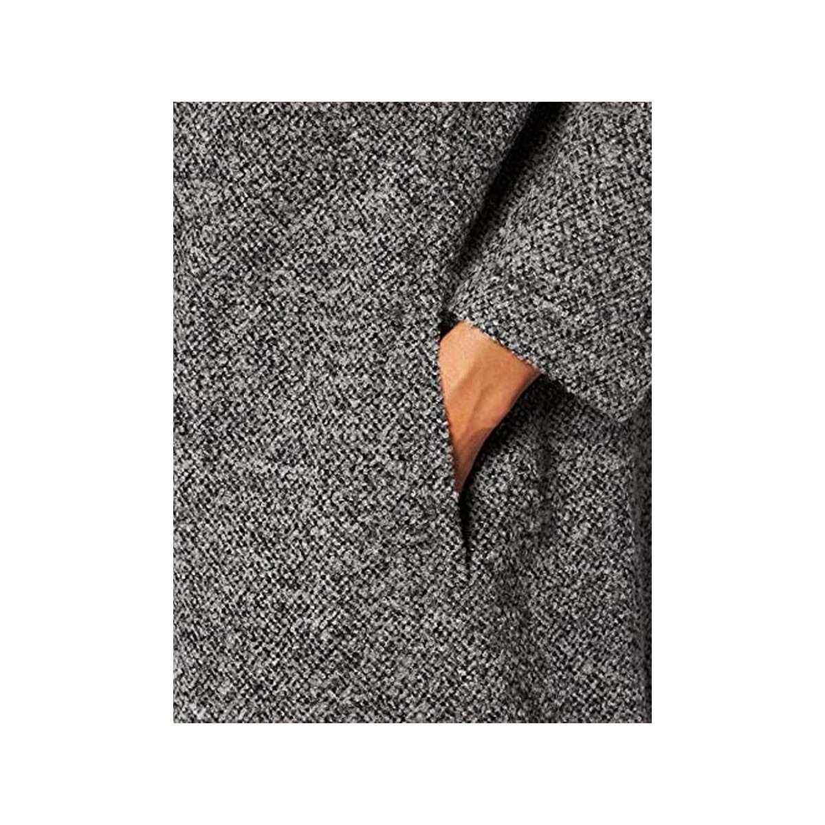 Шерстяное пальто темно-серого стандартного кроя (1 штука)