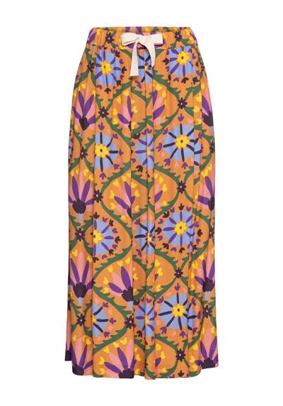 Летняя юбка-юбка-миди с цветочным принтом по всей поверхности