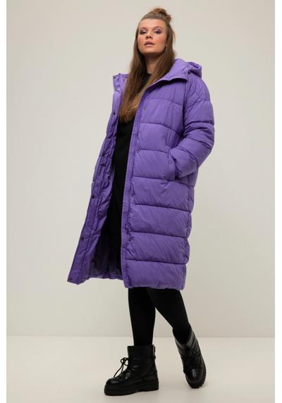 Зимнее пальто стеганое пальто оверсайз со съемным шарфом и капюшоном