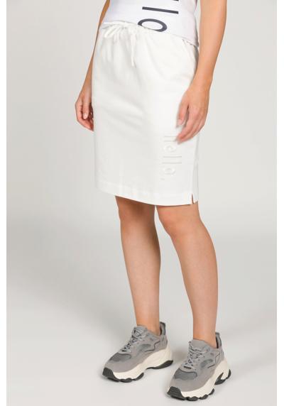 Кожаная юбка спортивная юбка HELLO с вышивкой прямой формы и эластичным поясом