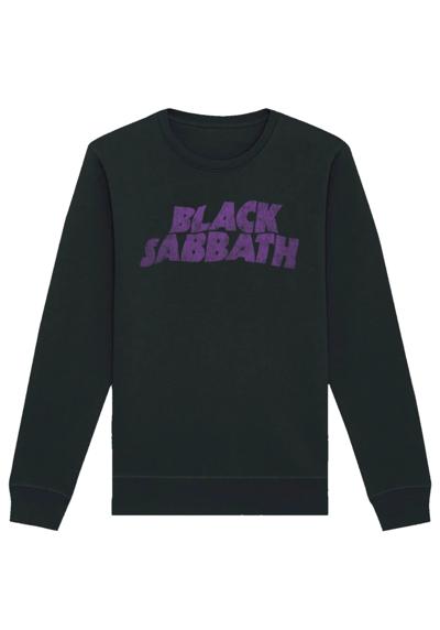 Толстовка Black Sabbath Wavy Logo с потертым черным принтом